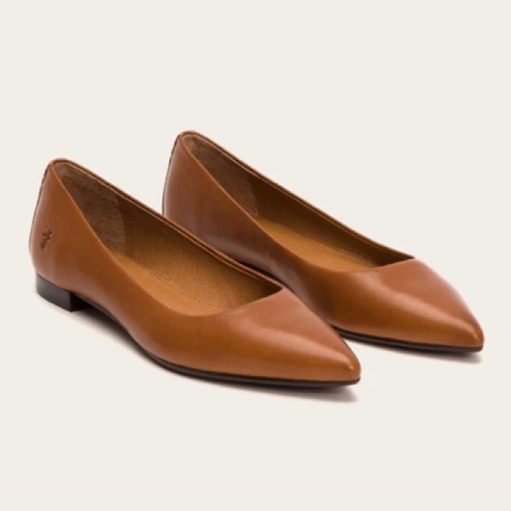 🐿Frye Siena Ballet Flat In Saddle